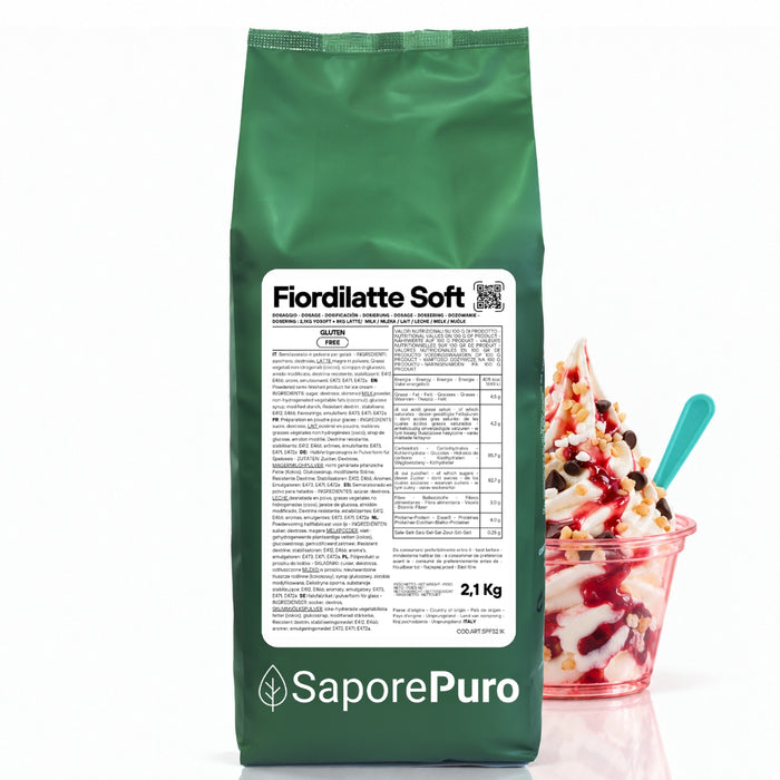 Fiordilatte Soft – Base per Gelato Soft al Fiordilatte 2,1 kg
