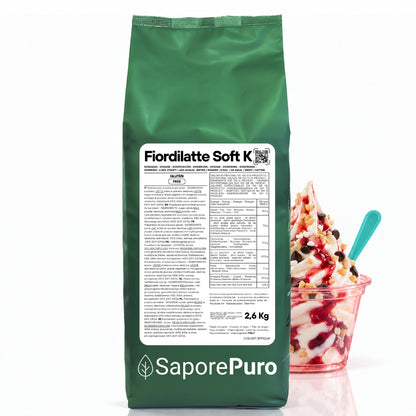 Fiordilatte Soft K – Base per Gelato Soft 2,6 kg