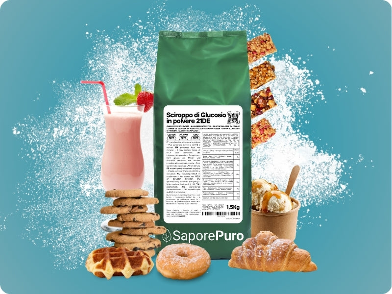Sciroppo di glucosio in polvere 21DE di SaporePuro, ingrediente per cucina e forno, in confezione da 1.