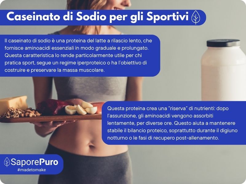 Caseinato di Sodio SaporePuro, proteina pura da latte, in sacchetto per cucinare e prodotti da forno, senza glutine.