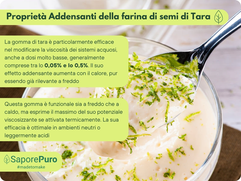 Farina di semi di Tara e gomma di Tara SaporePuro, origine Perù, in confezione italiana, prodotto naturale e biologico.