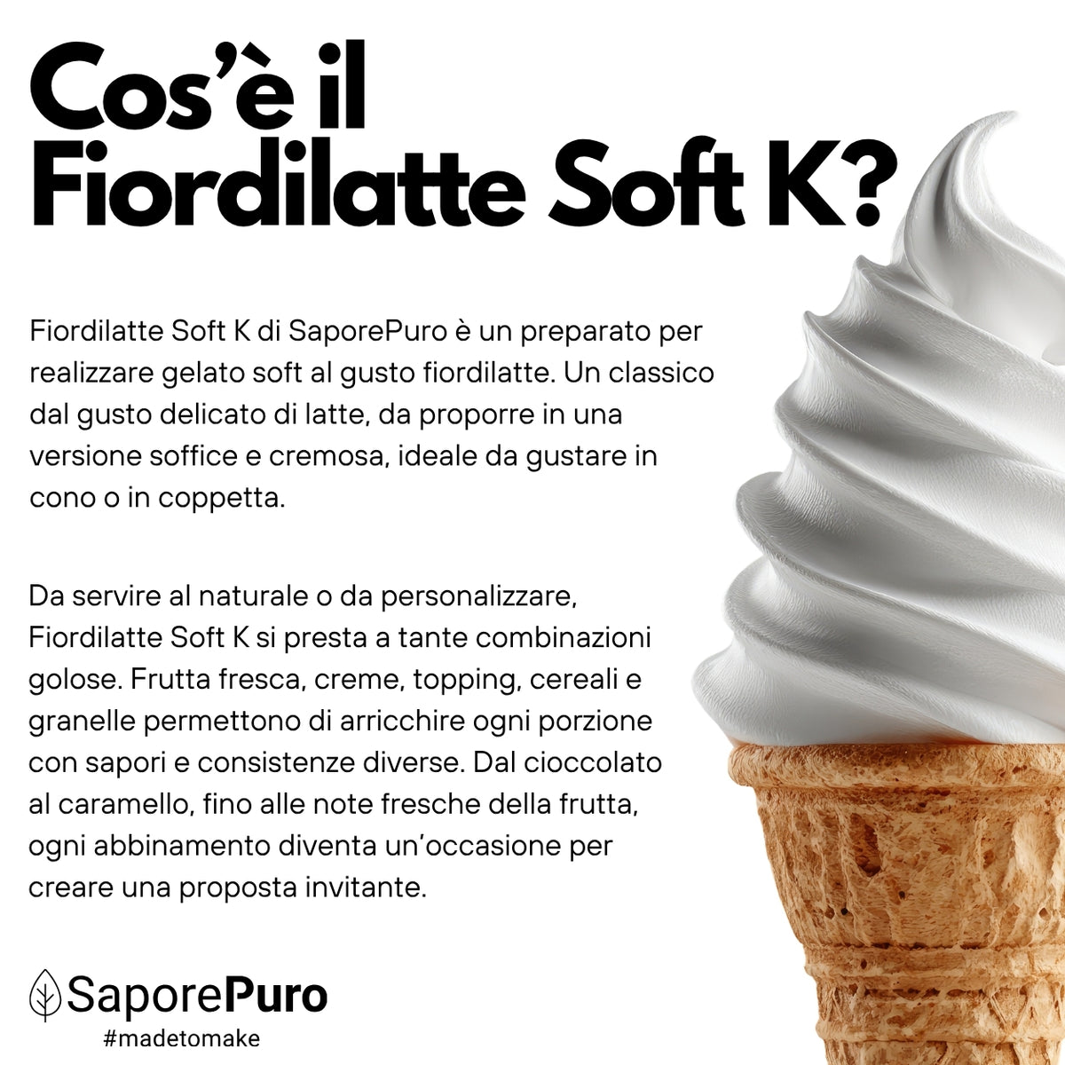 Fiordilatte Soft K – Base per Gelato Soft 2,6 kg