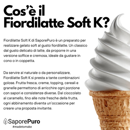 Fiordilatte Soft K – Base per Gelato Soft 2,6 kg