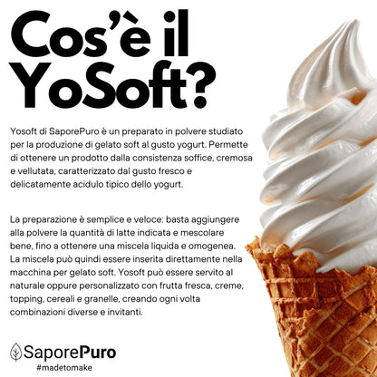 YoSoft - Base per Gelato Yogurt Soft - 2,1kg