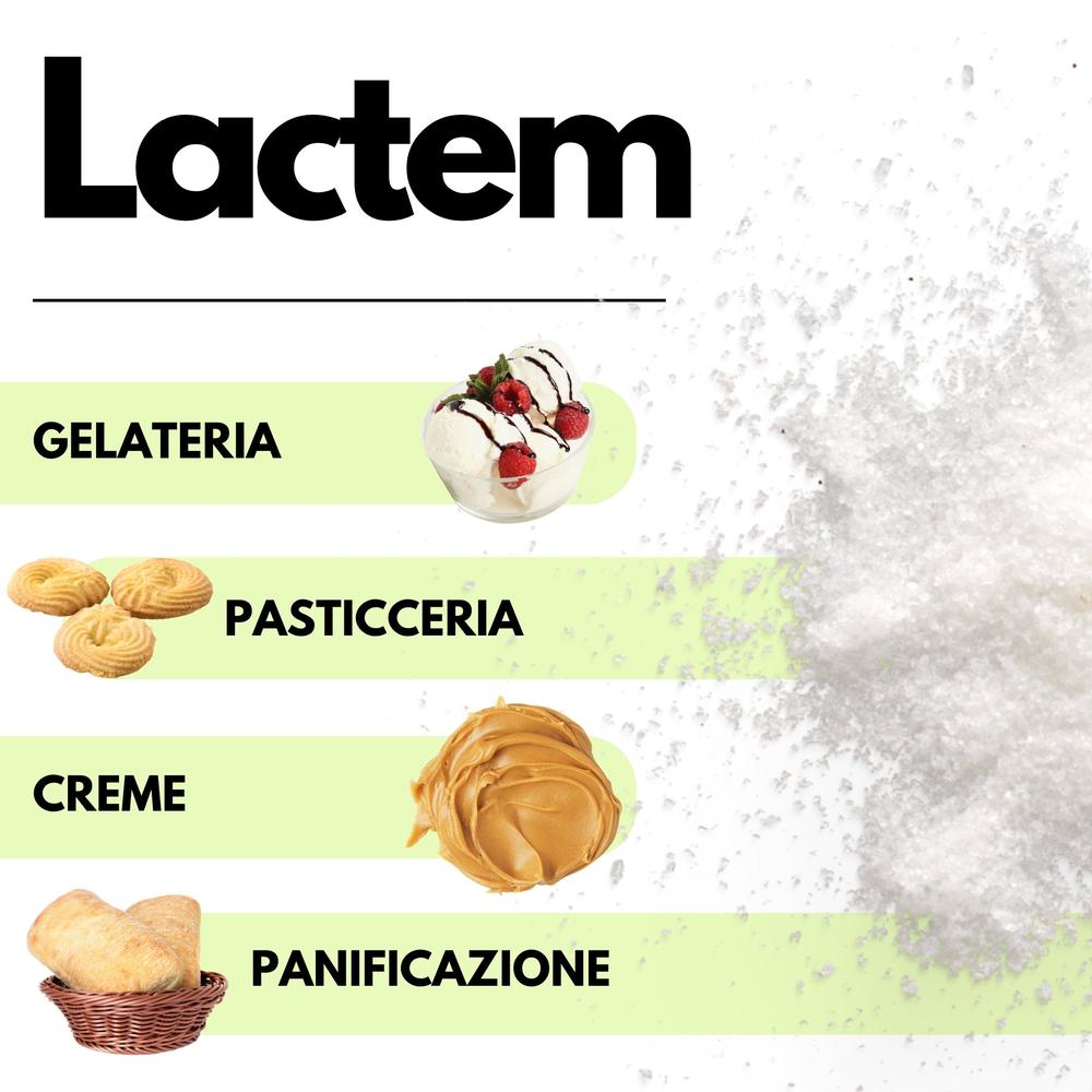 Emulsionante professionale E472b Lactem di SaporePuro, per gelato e panificazione, in confezione da 5 kg.
