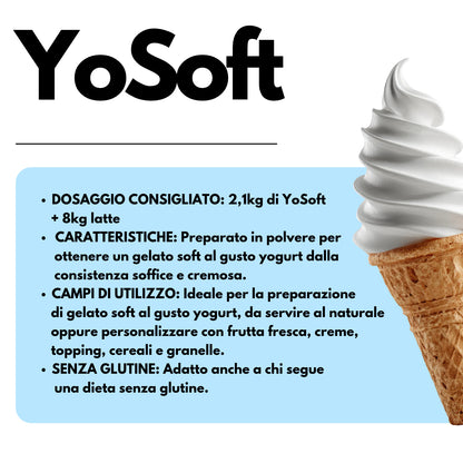 YoSoft - Base per Gelato Yogurt Soft - 2,1kg