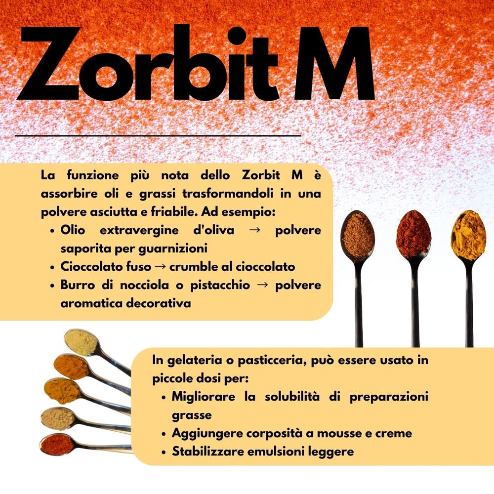 Amido modificato di tapioca Zorbit M di SaporePuro, maltodestrina derivata dalla tapioca, in confezione da 5 kg.