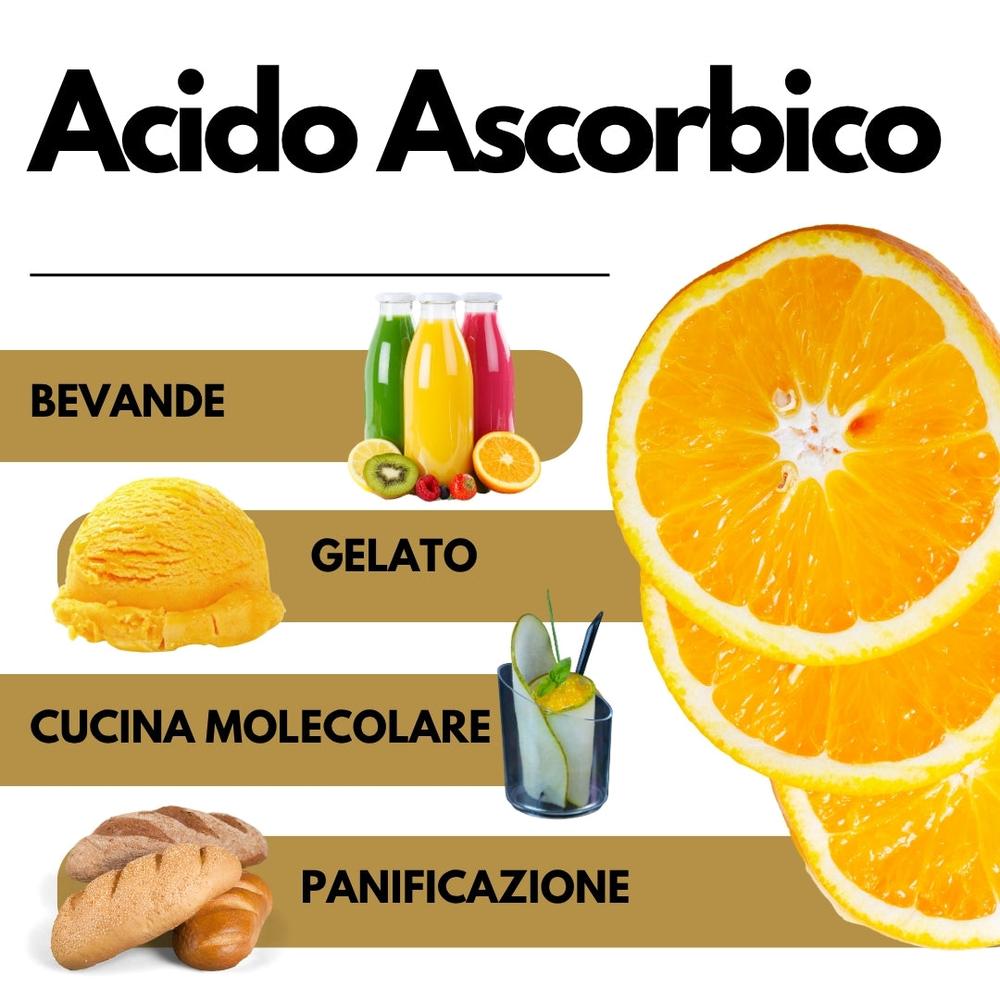 Vitamina C pura SaporePuro in confezione italiana, acido ascorbico per ricette e integratori, nutriente essenziale naturale.