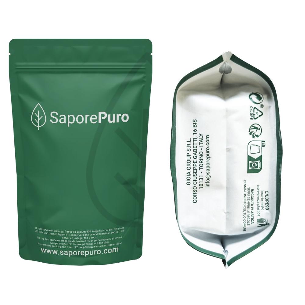 Vanillina pura di SaporePuro, aroma intenso e persistente, in contenitore con etichetta e tappo.
