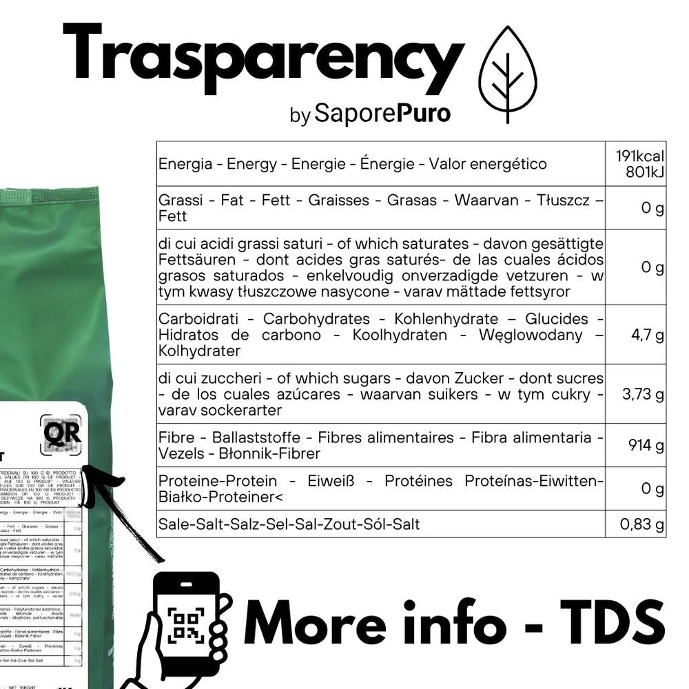 Polidestrosio Sostituto dello Zucchero SaporePuro, dolcificante naturale che migliora la texture e supporta la salute intestinale.