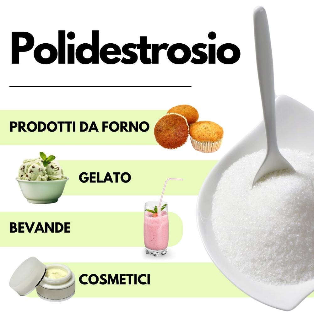 Polidestrosio, dolcificante SaporePuro, per migliorare la texture, ridurre le calorie e supportare la salute intestinale.