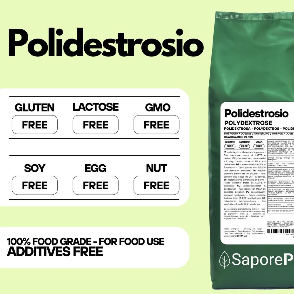 Polidestrosio Sostituto dello Zucchero di SaporePuro, dolcificante naturale migliorando la texture e supportando la salute intestinale