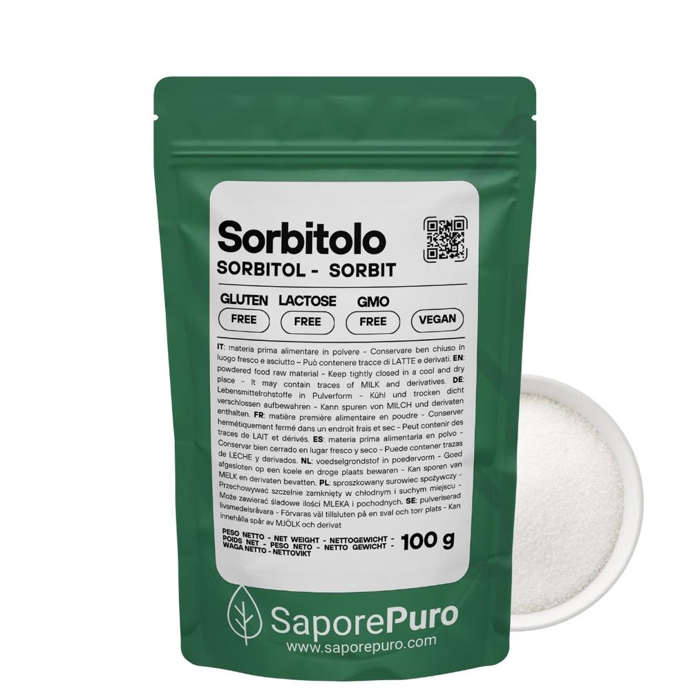 Sorbitolo SaporePuro, dolcificante versatile per gelati e dolci morbidi, ingrediente per cucina e forno, immagine del prodotto.