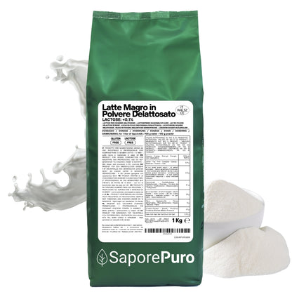 Latte Magro in Polvere Delattosato (Comunemente chiamato Senza Lattosio)  – 1 kg
