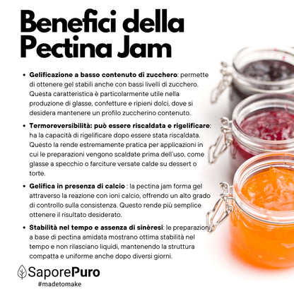 Pectina Jam - Basso Metossile E440ii - Marmellate e Gelatine Perfette