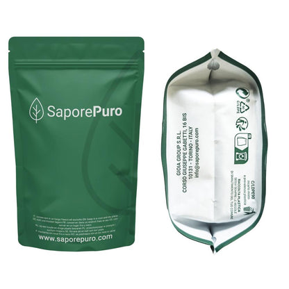 Gelatina istantanea SaporePuro, 200-220 bloom, ingrediente per cucina e forno, in confezione con etichetta e logo visibili.