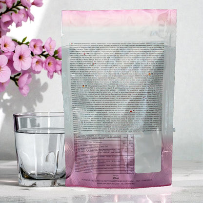 Inulina SaporePuro FeelGood, integratore alimentare di fibre, vista retro della confezione con dettagli del prodotto.